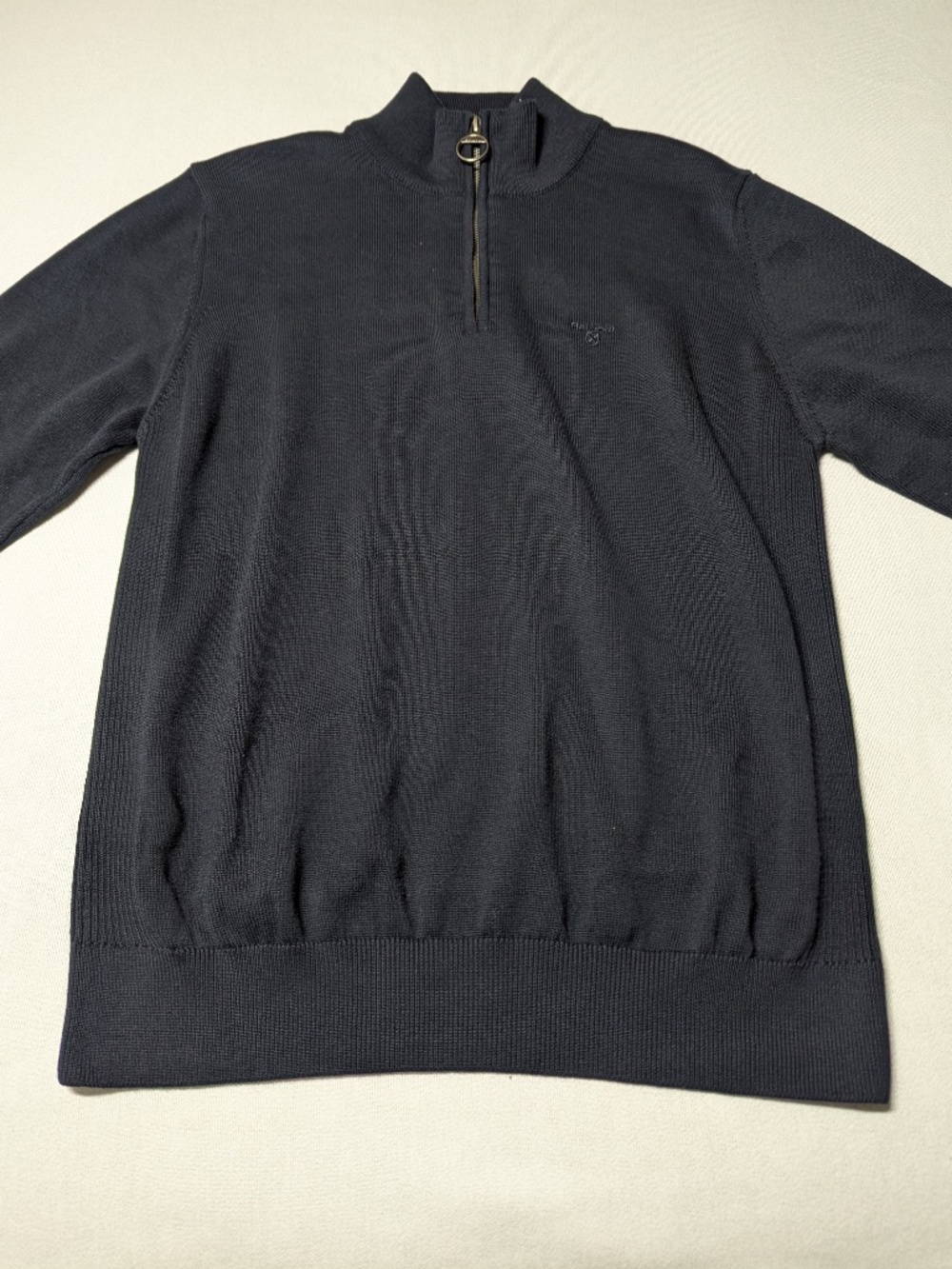 NWT Barbour Cotton Half-Zip Sweater - Size Large
